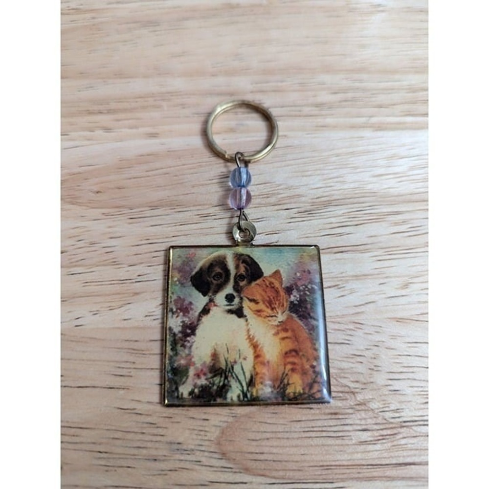 Keychain The Humane Society of the United States metal beat kitty puppy Wash D.C - Picture 3 of 8